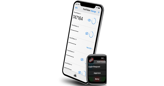 Fortinet FortiTokenMobile פורטינט פורטי טוקן מובייל