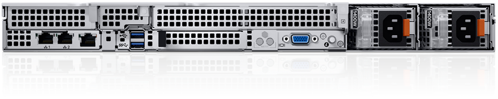 Dell R660xs Rear Dell EMC PowerEdge R660xs שרת דל – וירטואל גרפיטי - תקשורת ואבטחת מידע